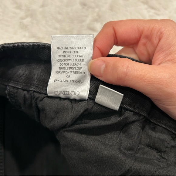 Vervet - York Plus High Rise Distressed Button Fly Ankle Black Skinny Jeans P16 - Picture 15 of 15